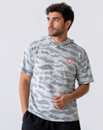Playera RULER béisbol Camo blanco con gris