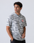 Playera RULER béisbol Camo blanco con gris
