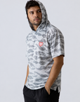 Playera RULER béisbol Camo blanco con gris