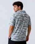 Playera RULER béisbol Camo blanco con gris