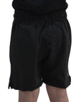 Short Niño RULER Negro lateral Gris