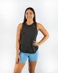 Blusa Dama Sin Mangas Negro Jaspe
