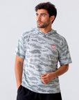 Playera RULER béisbol Camo blanco con gris