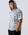 Playera RULER béisbol Camo blanco con gris