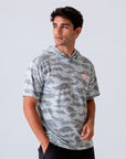 Playera RULER béisbol Camo blanco con gris