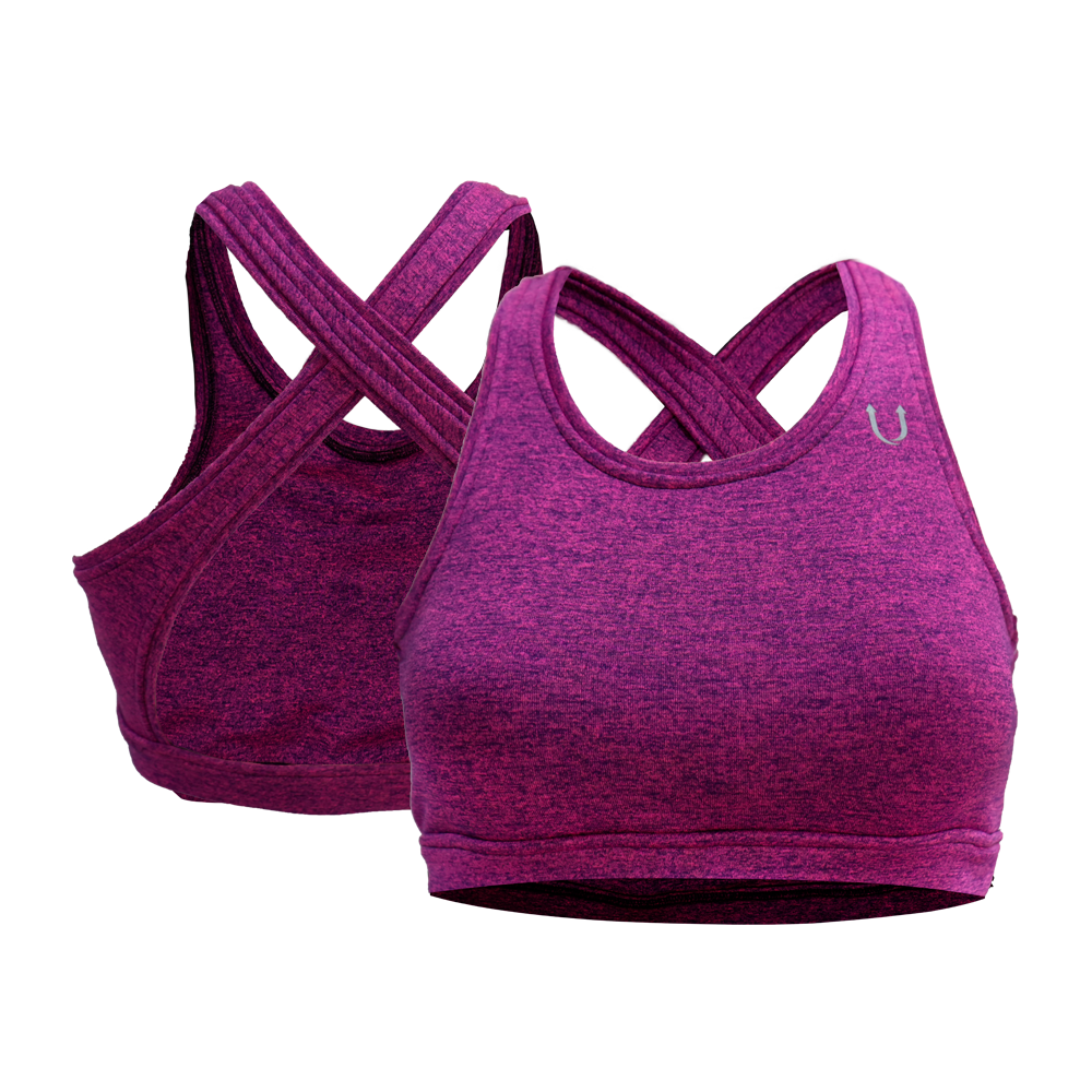 Sport Bra Crossback Rosa Jaspe