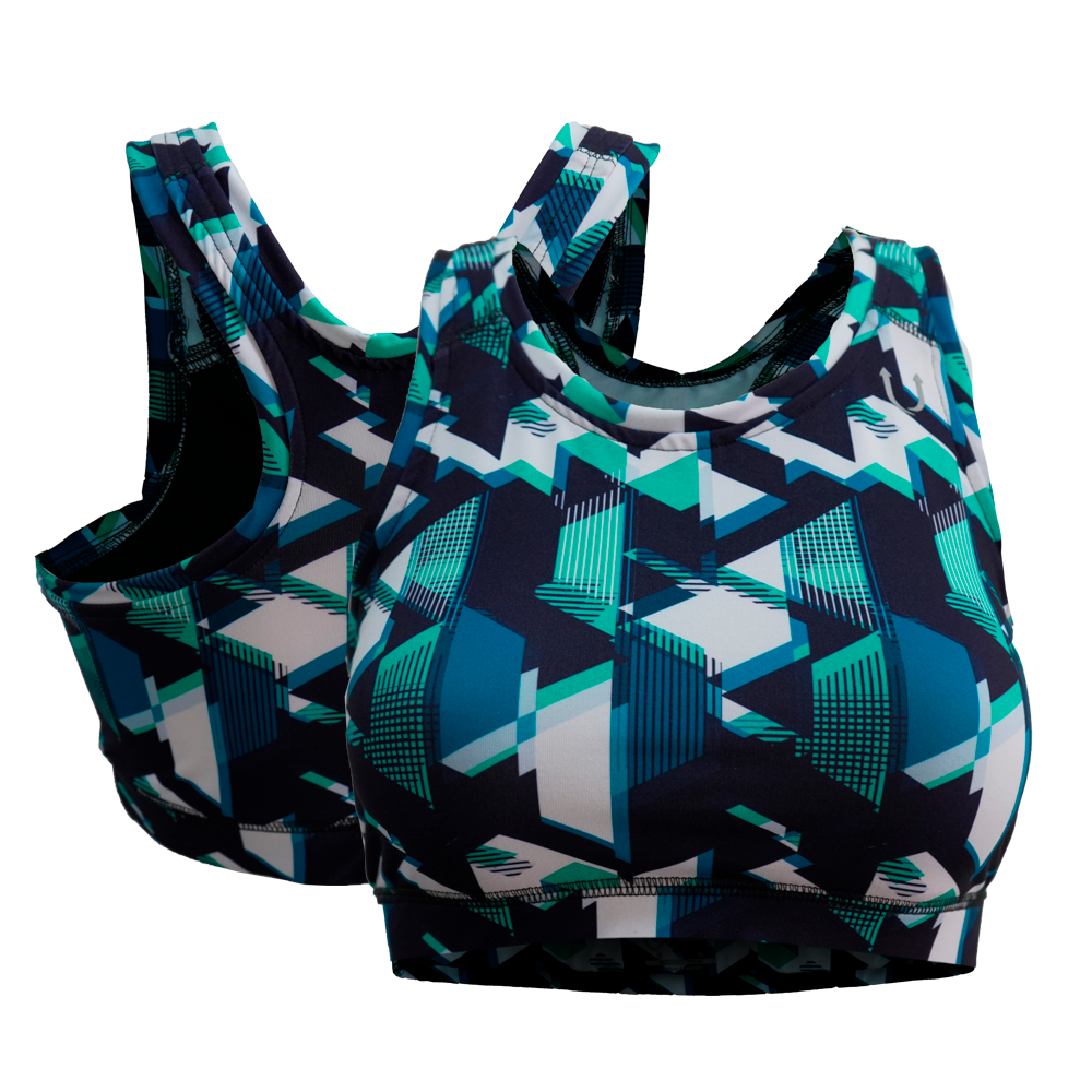 Sport Bra Geometrico azul