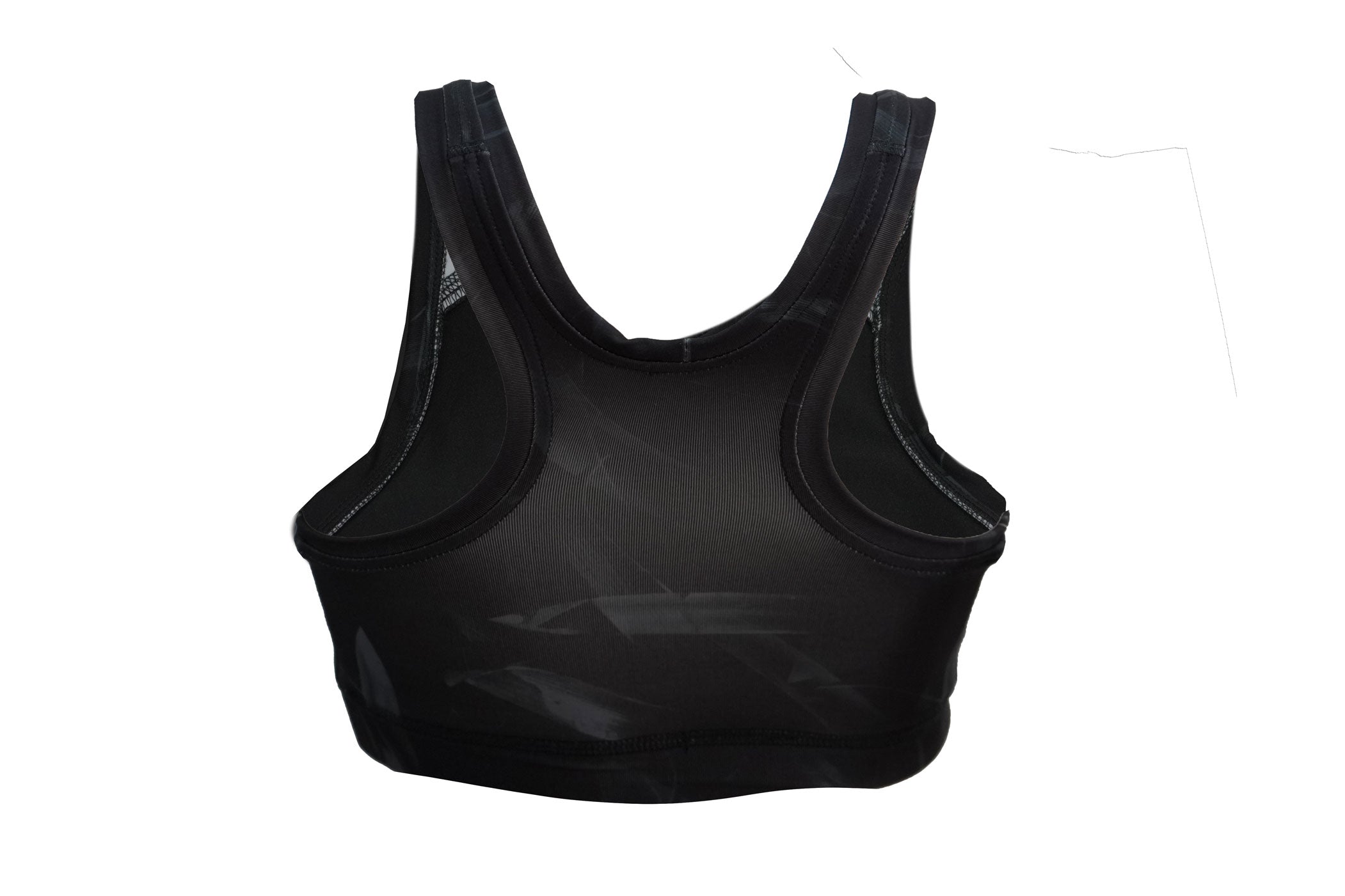 Sport Bra Negro Pinceleado