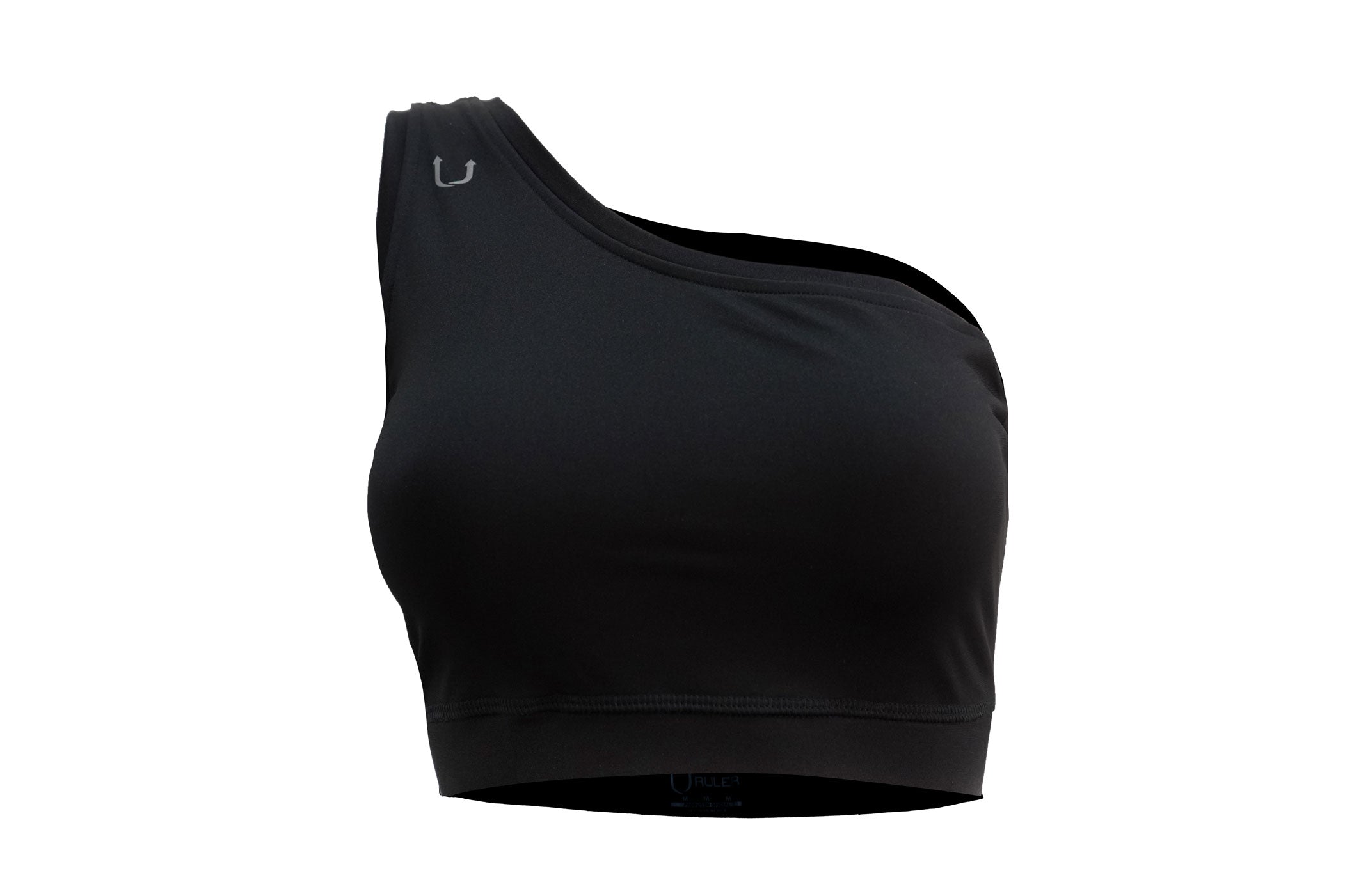Sport Bra Dama Una Manga Negro