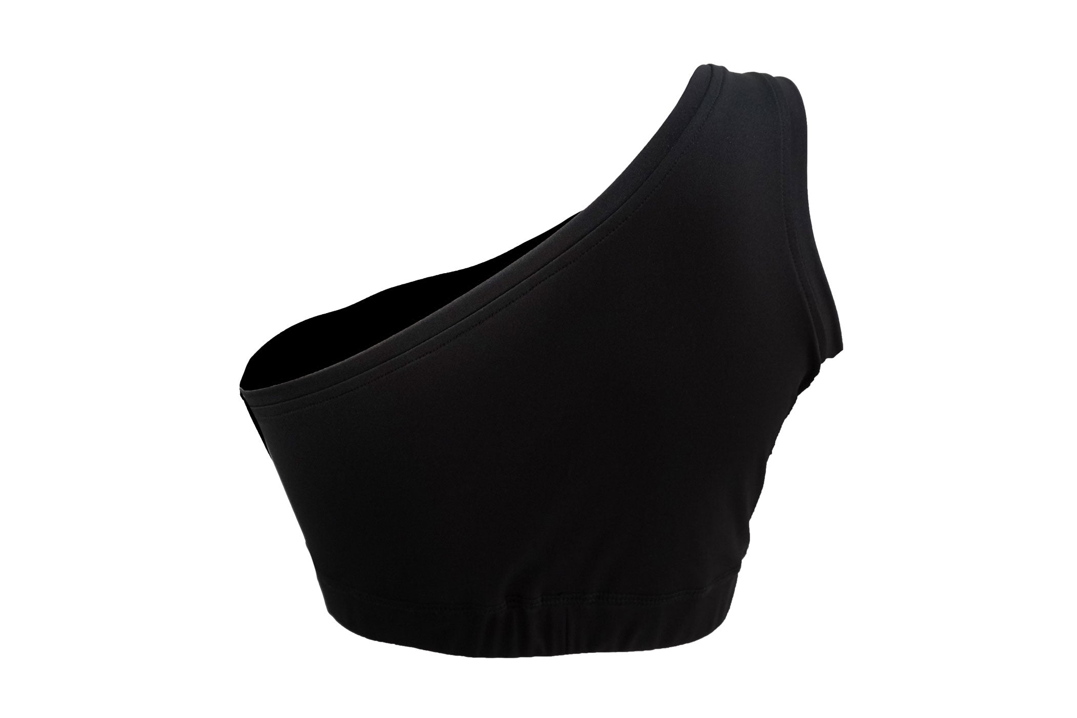 Sport Bra Dama Una Manga Negro