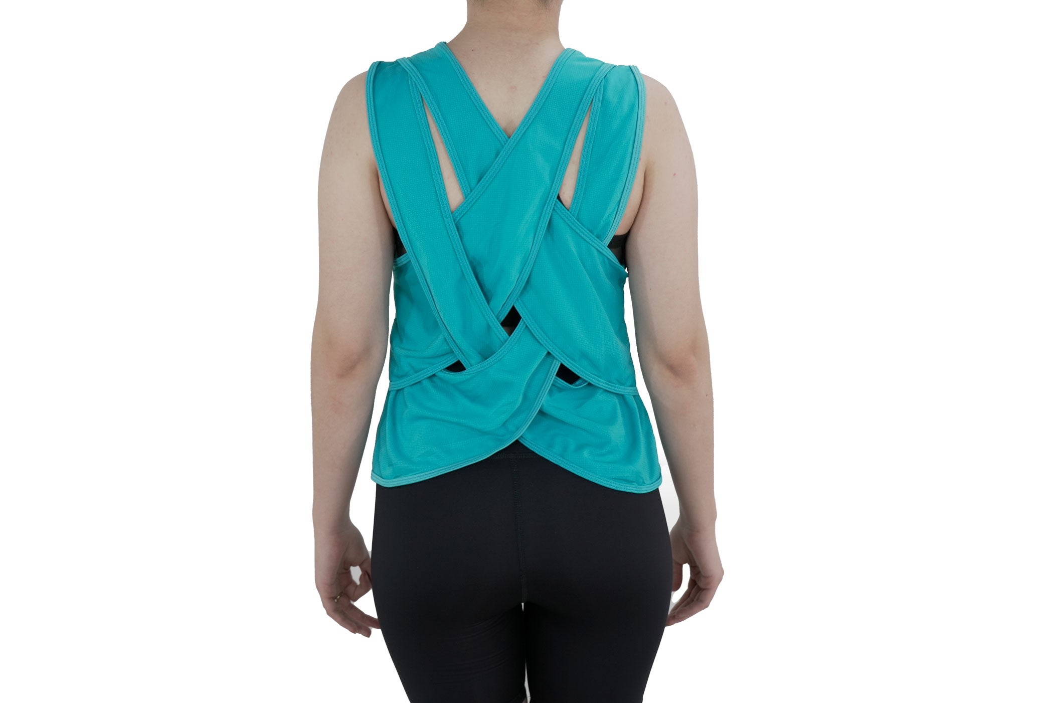 Blusa Crossback Turquesa