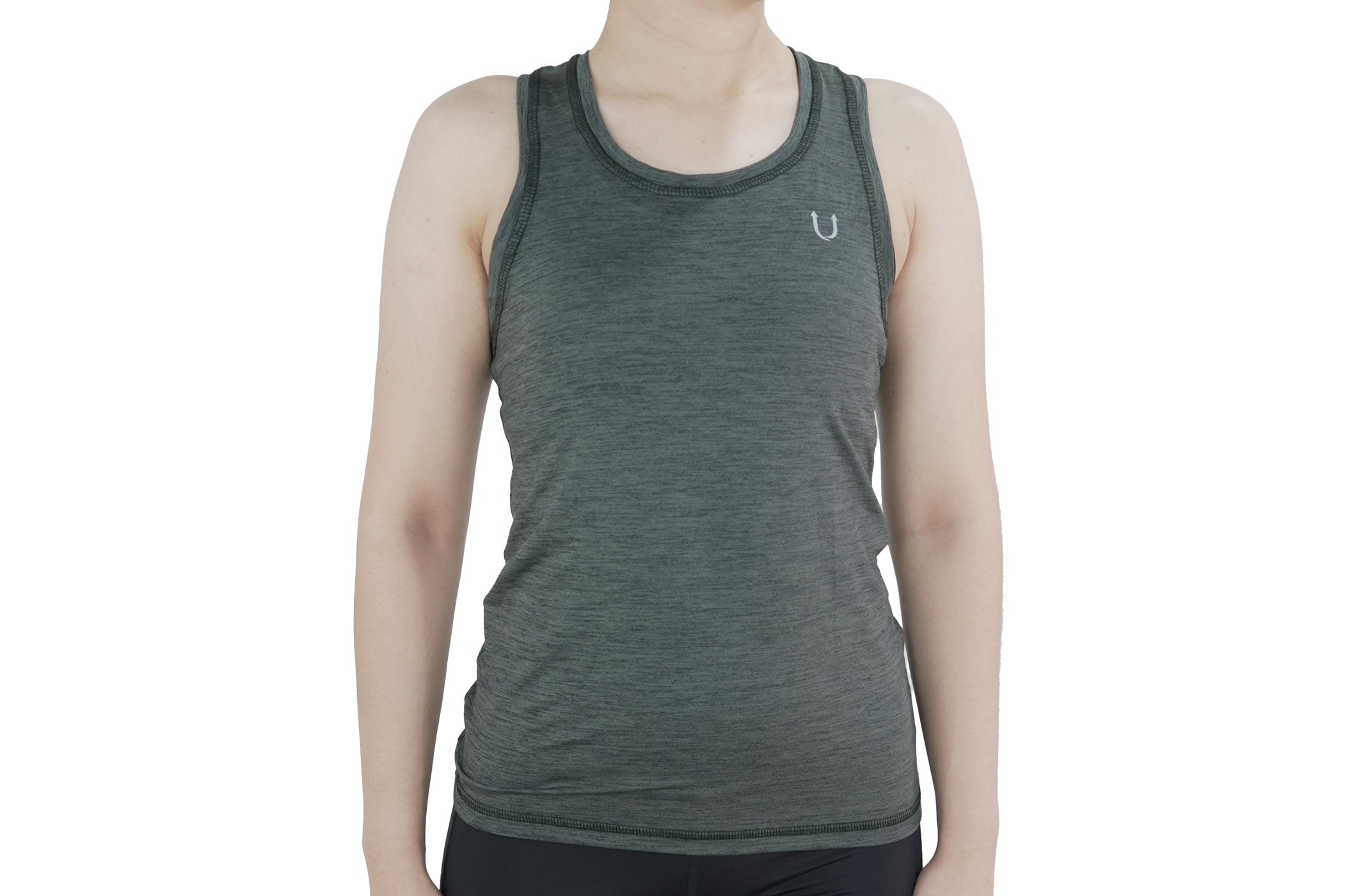 Blusa Dama Sin Mangas cruzada Gris