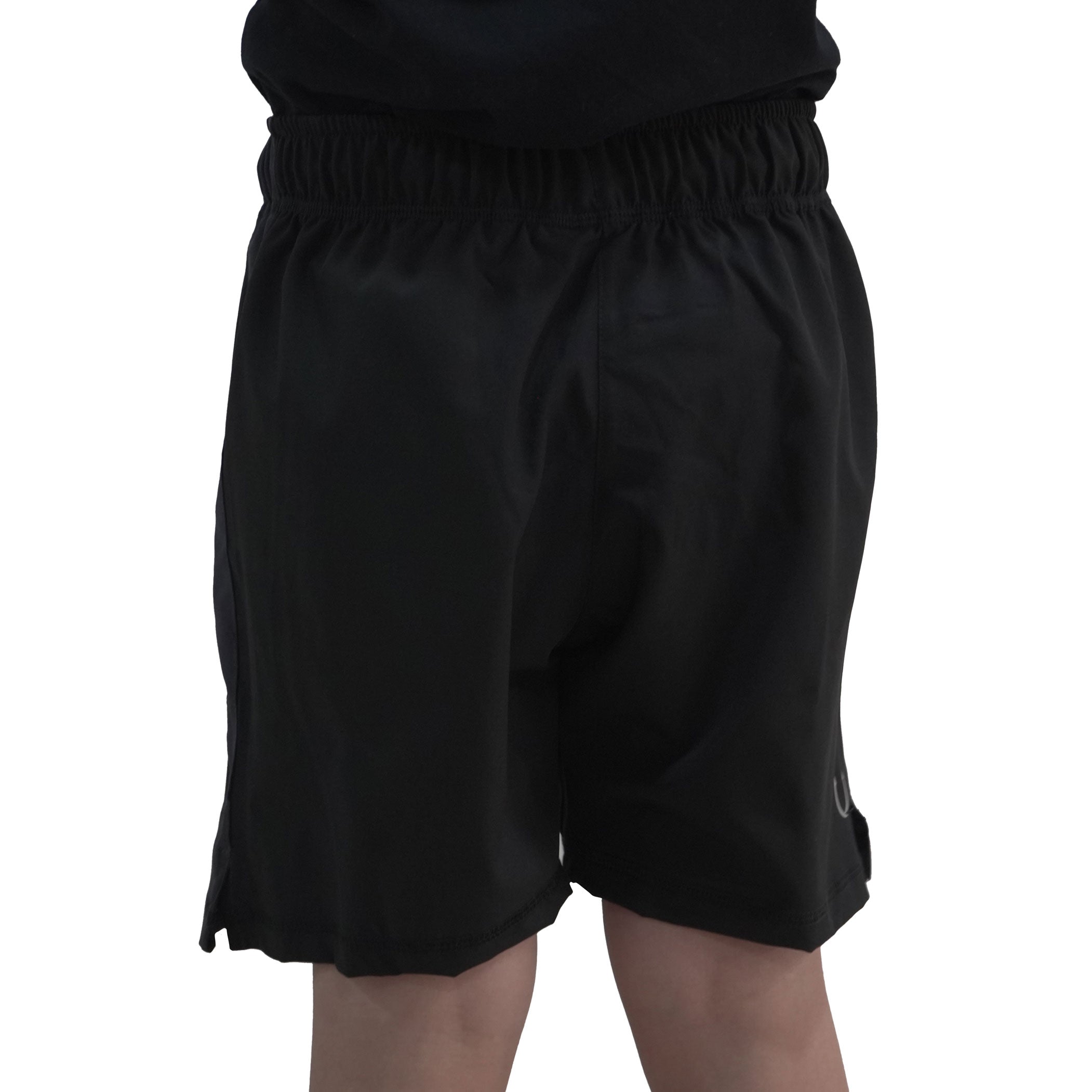 Short Niño RULER Negro lateral Gris