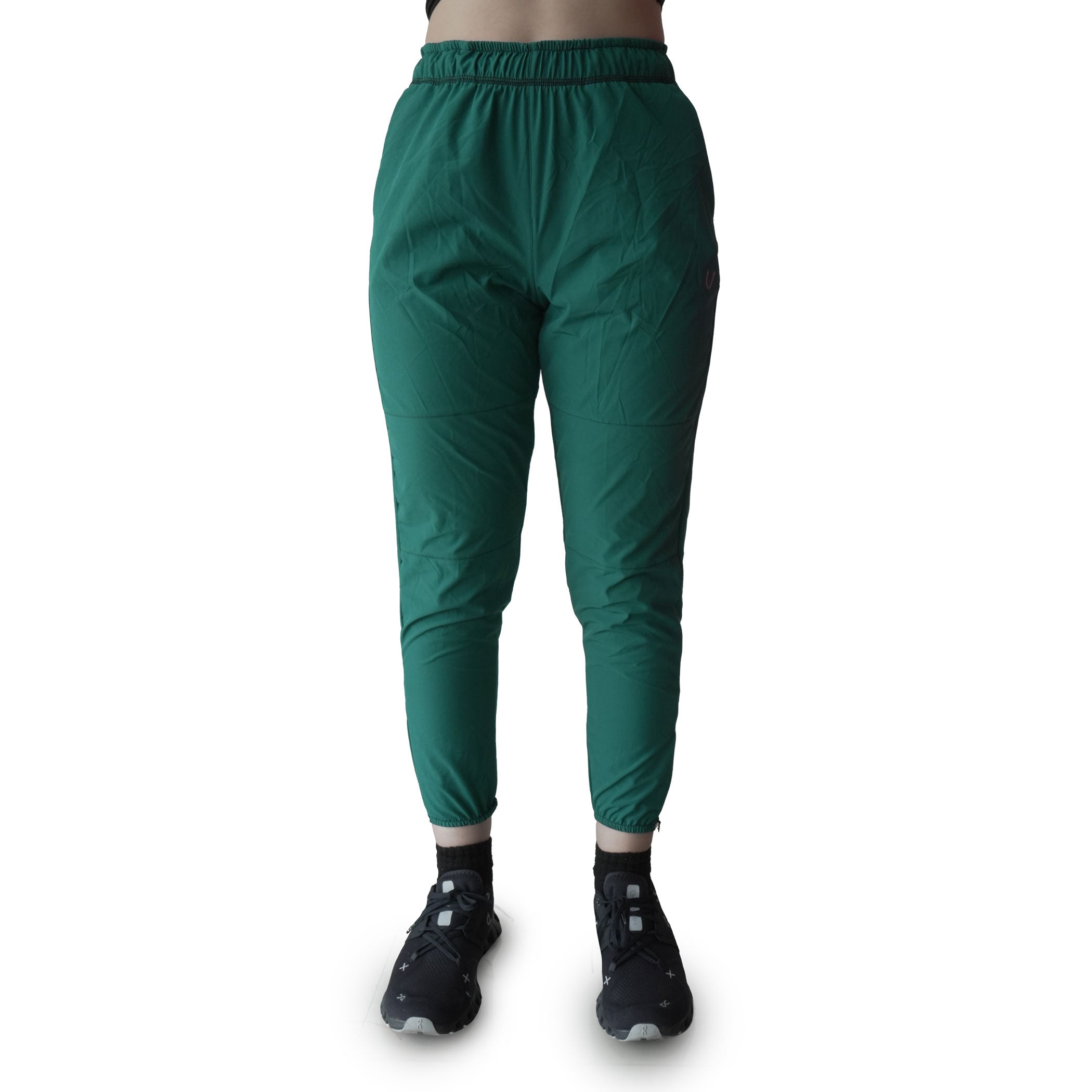 Jogger Dama con cierres color verde jade