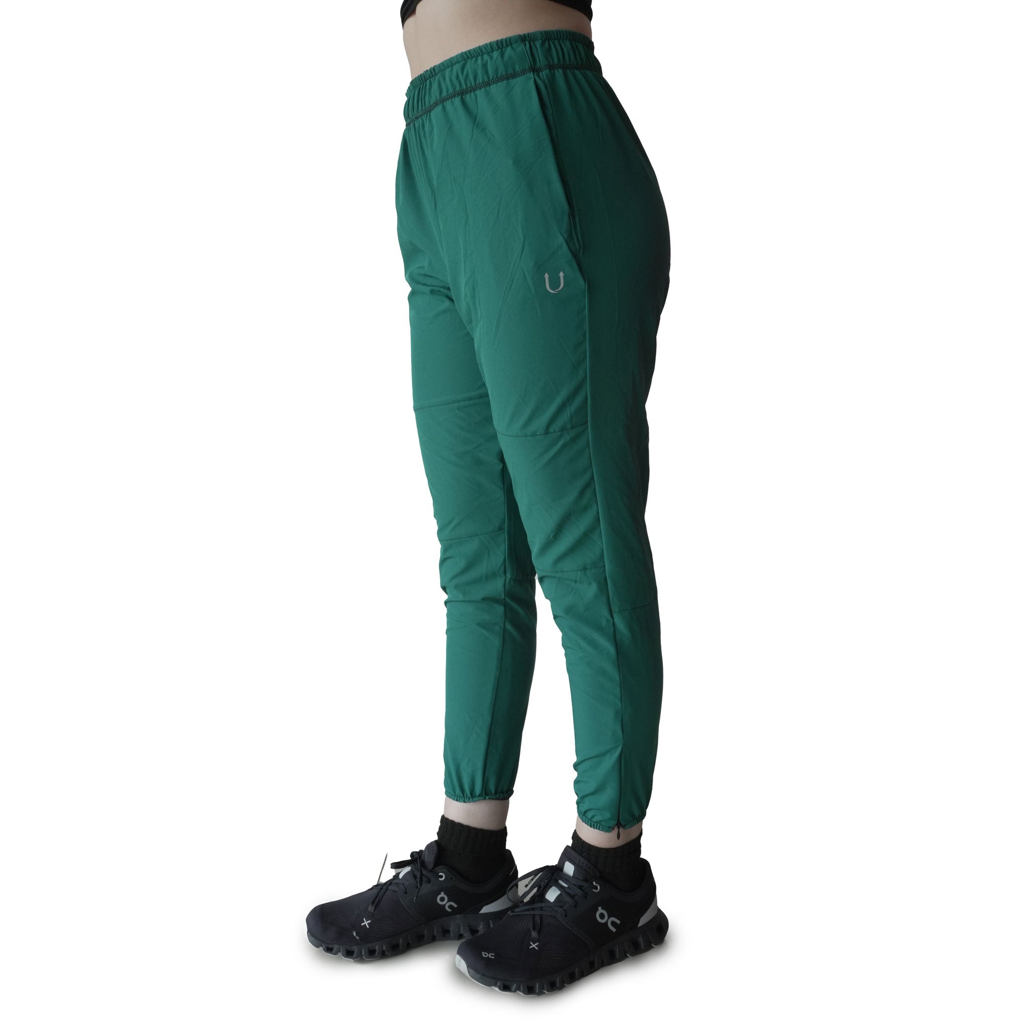 Jogger Dama con cierres color verde jade