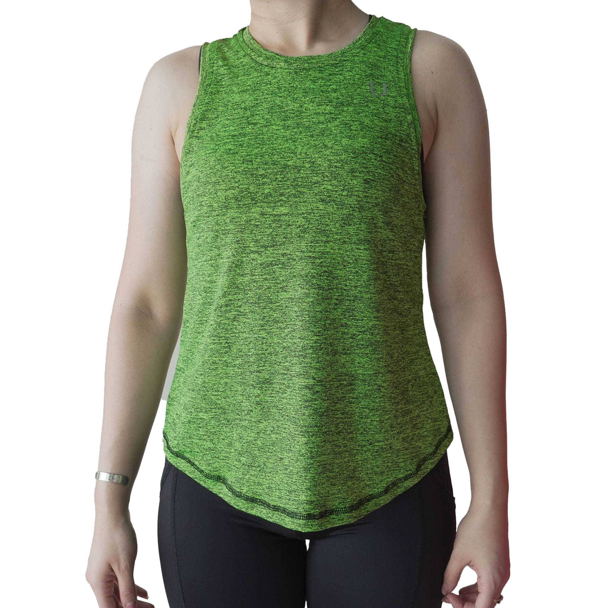 Blusa Dama Sin Mangas Verde Jaspe