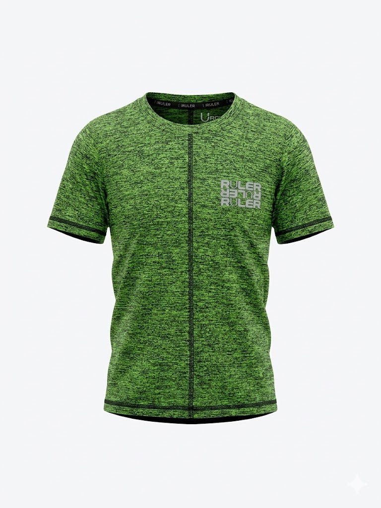 Playera niño RULER verde jaspe