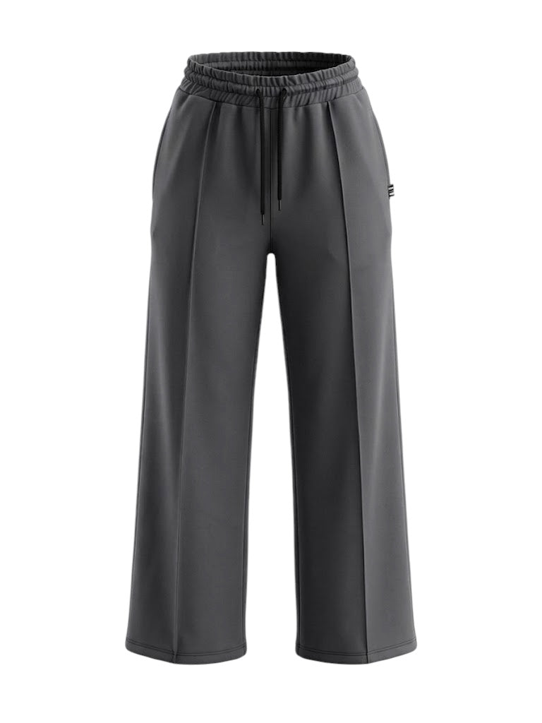 Jogger dama corte recto gris oxford