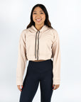 Sudadera RULER Croptop Oversized color Beige
