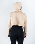 Sudadera RULER Croptop Oversized color Beige