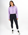 Sudadera RULER Croptop Oversized color Lavanda