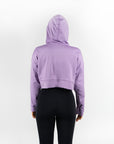 Sudadera RULER Croptop Oversized color Lavanda