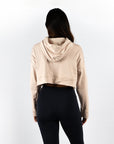 Sudadera RULER Croptop Oversized color Beige
