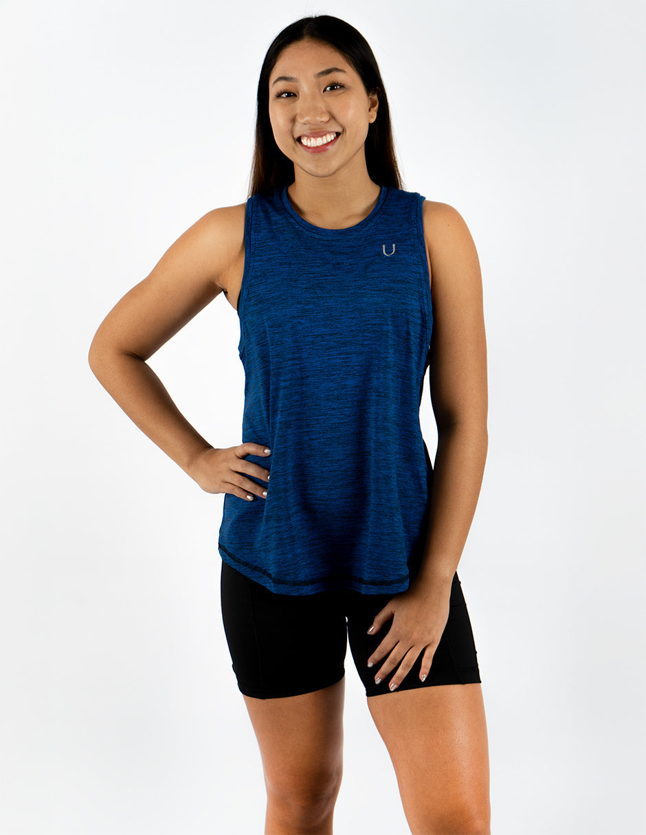 Blusa Dama Sin Mangas Azul Rey Jaspe