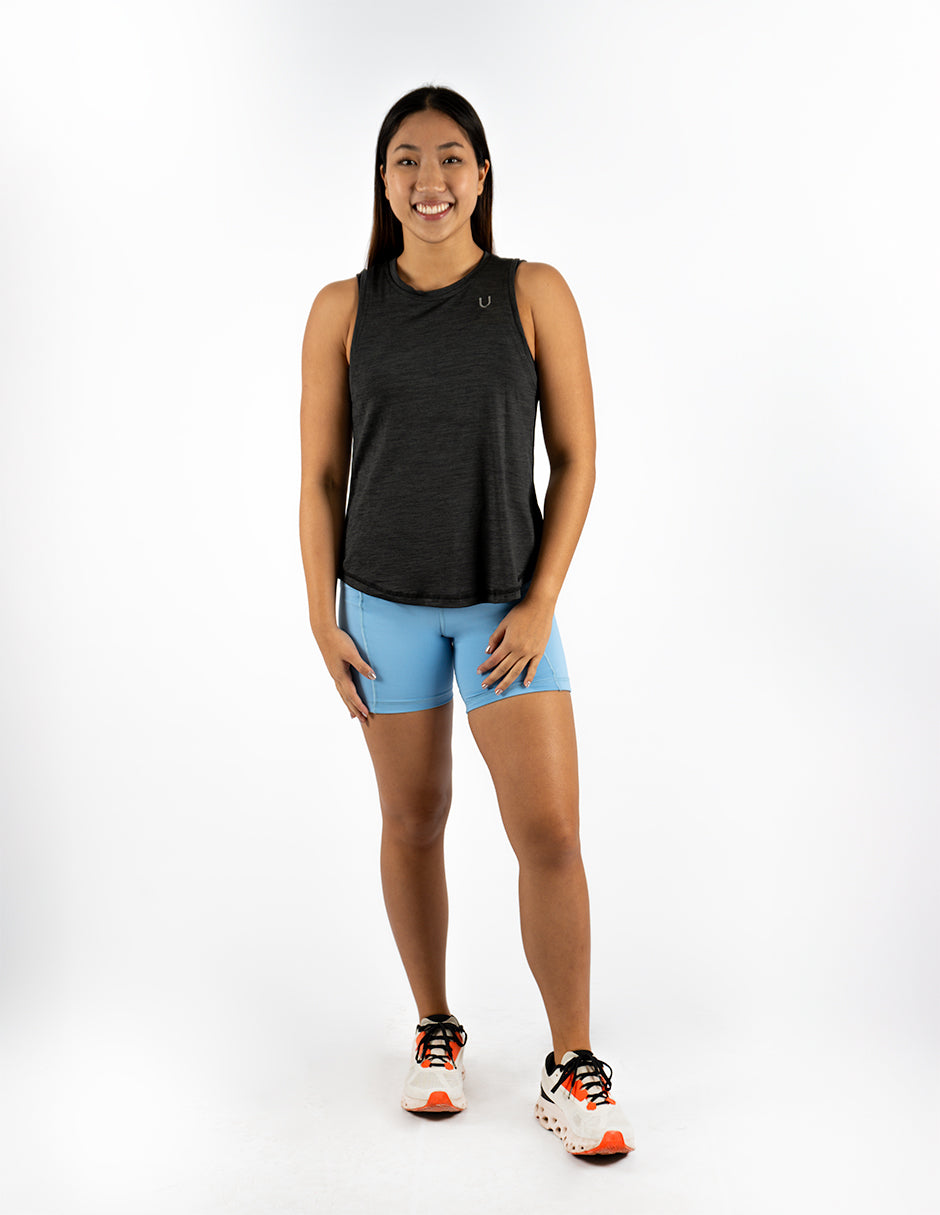 Blusa Dama Sin Mangas Negro Jaspe