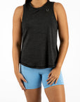 Blusa Dama Sin Mangas Negro Jaspe