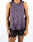 Blusa Dama Sin Mangas Morado Jaspe