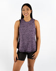 Blusa Dama Sin Mangas Morado Jaspe