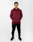 Sudadera con Gorro Manga larga Vino