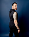 Hoodie sin mangas RULER color Negro